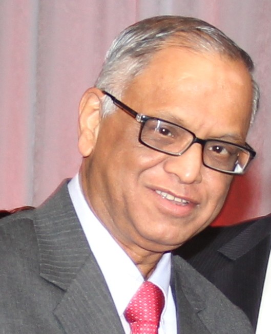 N. R. Narayana Murthy, Founder and Chairman Emeritus of Infosys, at a formal event.