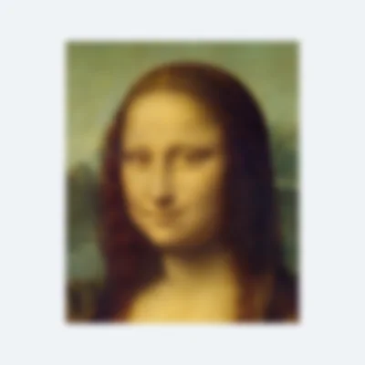 The Mona Lisa, blurred: stands for unstable judge; exclude