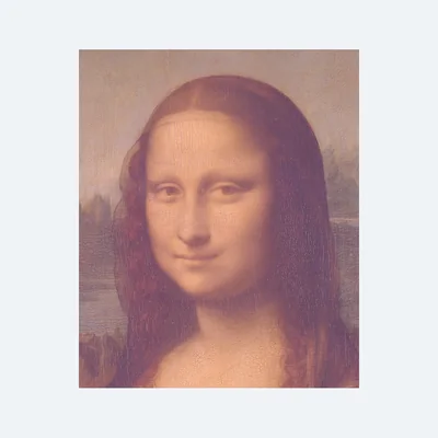 The Mona Lisa, washed out: stands for squeezed scale; correctable